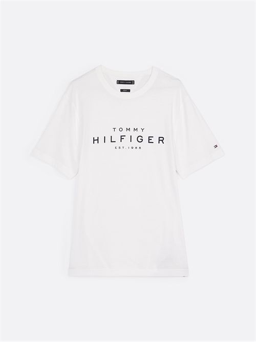 t-shirt man white TOMMY HILFIGER | MW0MW37448YBR